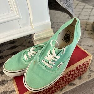 Vans Women's Teal Canvas Sneakers